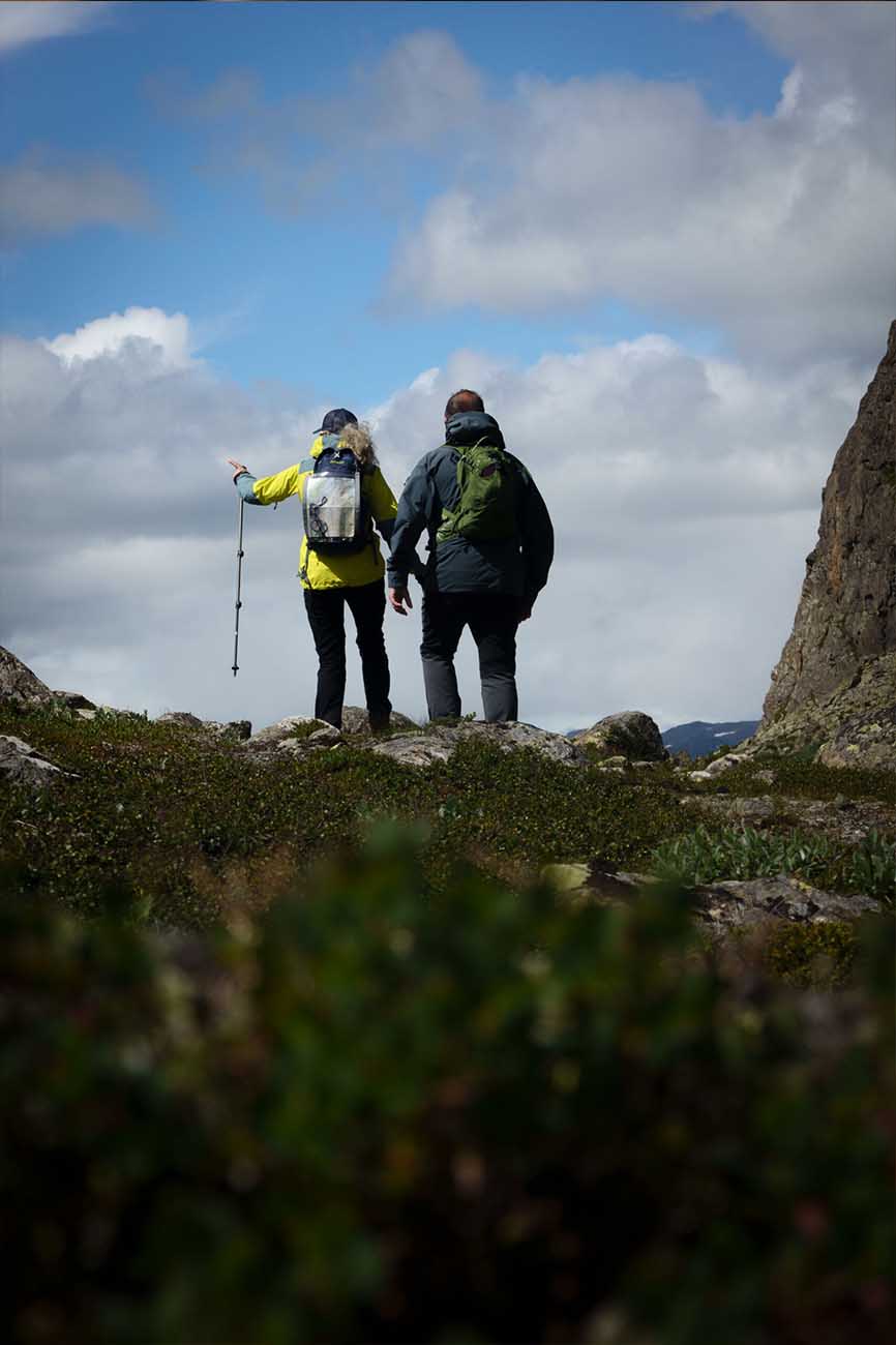 Vandring i fjellet i Hemsedal